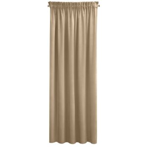 Záves PIERRE CARDIN SIBEL na páske tmavobéžový 140x270cm 140x270