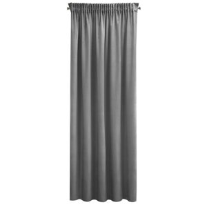 Záves PIERRE CARDIN SIBEL na páske tmavosivý 140x270cm 140x270