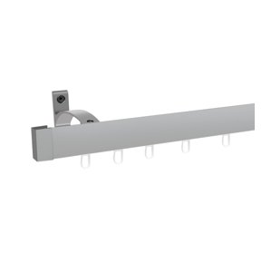 Hliníková garniža LUXOR Inox s háčikmi 160 Stropný držiak
