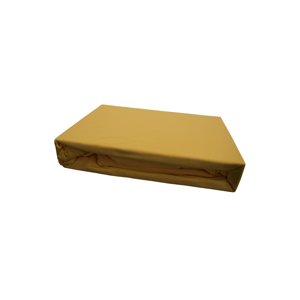 Napínacia plachta JERSEY 90x200 cm zlatá 5 90x200