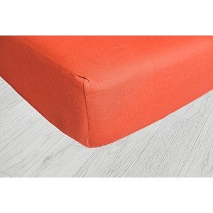 Napínacia plachta JERSEY 180x200 cm oranžová 15 180x200