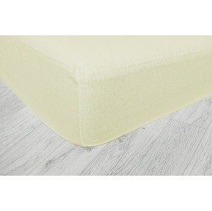 Detská napínacia plachta JERSEY 70x130 cm svetložltá 4 70x130