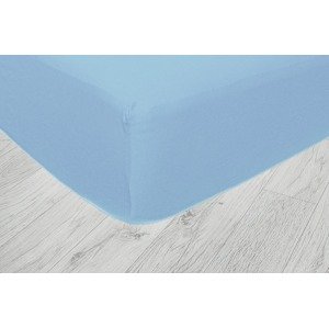 Napínacia plachta JERSEY 200x220 cm svetlomodrá 21 200x220