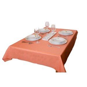 Teflonový obrus vodoodpudivý kruh 150 cm lososová priemer 150
