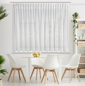 Záclona BELISSA na flex páske biela 400x170 cm 400x170