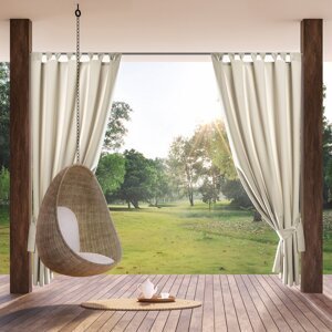 Záves na terasu GARDEN na pútkach 155x220 cm svetlobéžový 155x220