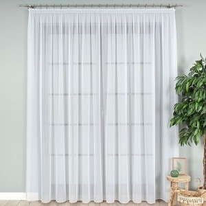 Záclona metráž 000100 VOAL biela 330 cm 330