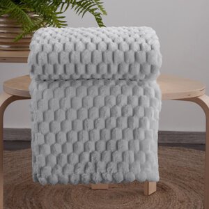 Deka z mikroflanelu CINDY6 200x220cm strieborná 200x220