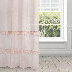 Záclona hotová ARIANA ružová 140x250
