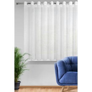 Záclona Rebecca na krúžkoch biela 350x160cm 350x160