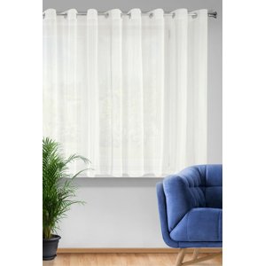 Záclona Rebecca na krúžkoch krémová 350x160cm 350x160