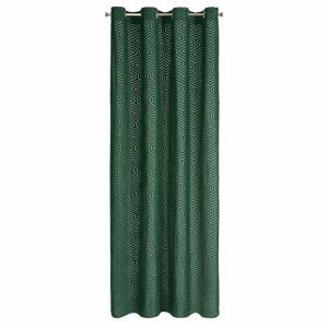 Záves PIERRE CARDIN INGA na krúžkoch tmavozelený 140x250cm 140x250