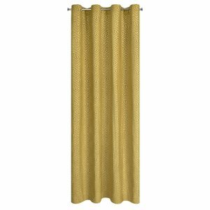 Záves PIERRE CARDIN INGA na krúžkoch zlatý 140x250cm 140x250