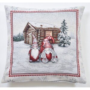 Obliečka na vankúš GOBELIN Vianoční škriatkovia 45x45cm 45x45