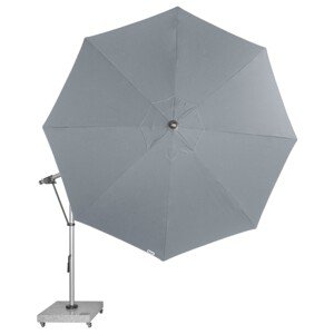 Doppler EXPERT 350P – záhradný slnečník s bočnou tyčou světle šedý (kód farby T827)