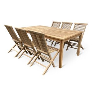 TEXIM CLASIC II. teakový set nábytku 1+6, teak