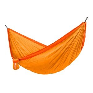 La Siesta Cestovná hojdacia sieť  COLIBRI 3.0. DOUBLE - sunrise, 100% polyamid / lana: 100% polyester / hák: letecký hliník