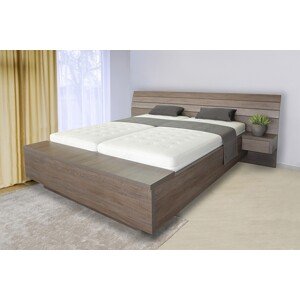 Ahorn SALINA BOX pri nohách - dvojlôžková posteľ so vstavaným úložným boxom 160 x 200 cm, lamino