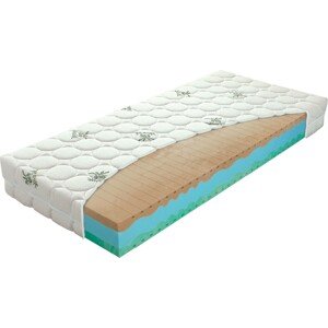 Materasso BIOGREEN MAXI - obojstranný matrac z prírodná peny 90 x 200 cm, snímateľný poťah