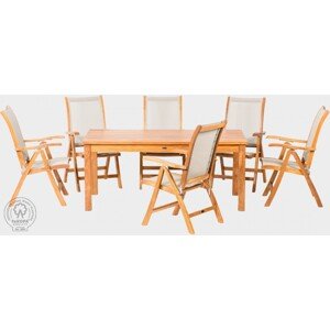 FaKOPA s. r. o. GIOVANNI SET III - záhradná zostava z teaku s kreslami DIVA, teak