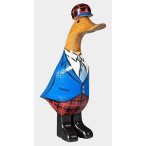 FaKOPA s. r. o. KAČKA SHERLOCK - drevená kačica z teaku 20 cm, teak
