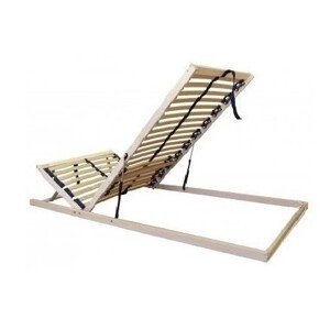 Texpol OPTIMAL H 5V NOŽNÝ VÝKLOP -  lamelový polohovateľný rošt 90 x 195 cm, brezové lamely + brezové nosníky