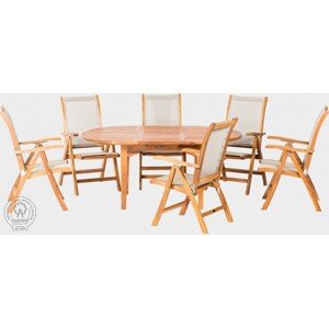 FaKOPA s. r. o. ELEGANTE SET VI - záhradná zostava s kreslami DIVA, teak