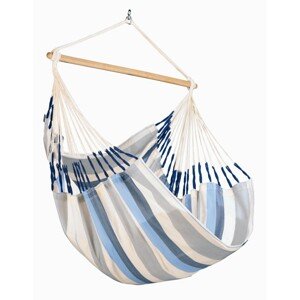 La Siesta Závesné hojdacie kreslo DOMINGO COMFORT CLASSIC - seasalt, látka: 100% polypropylén / tyč: bambus / otočný čap: nerezová oceľ