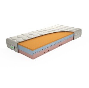 Texpol Komfortný matrac DREAM LUX - matrac s VISCO penou a Aloe Vera Silver poťahom 110 x 220 cm, snímateľný poťah