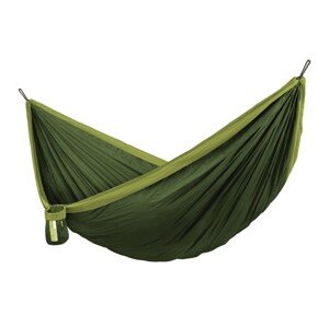 La Siesta Cestovná hojdacia sieť  COLIBRI 3.0. DOUBLE - forest, 100% polyamid / laná: 100% polyester / hák: letecký hliník