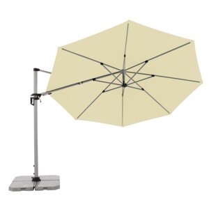 Doppler ACTIVE 370 cm - výkyvný záhradný slnečník s bočnou tyčou, 100% polyester