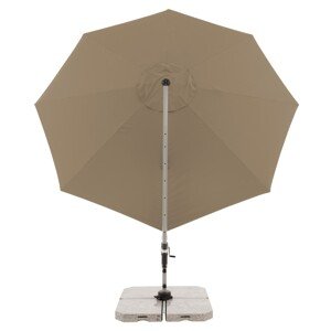 Doppler ACTIVE 370 cm - výkyvný záhradný slnečník s bočnou tyčou hnedý (kód farby 846)
