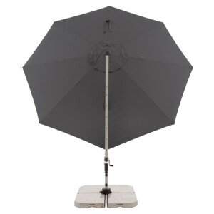 Doppler ACTIVE 370 cm - výkyvný záhradný slnečník s bočnou tyčou antracitový (kód farby 840)