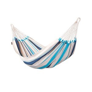 La Siesta Hojdacia sieť CARIBEŇA SINGLE - aquablue, bavlna + polyester