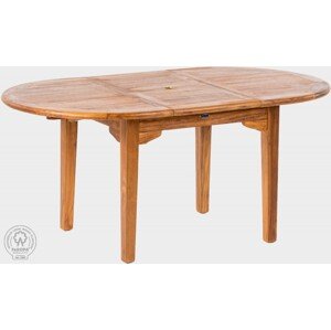 FaKOPA s. r. o. ELEGANTE - záhradný teakový rozkladací stôl 120 x 130-180 cm, teak