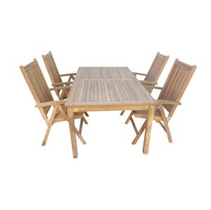 TEXIM GARDEN II. - záhradný jedálenský stôl GARDEN II + 4 x stolička EDY