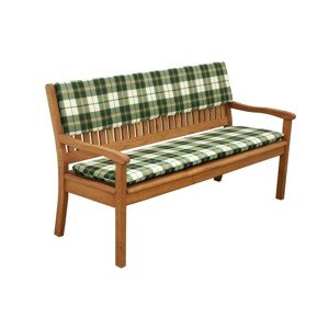 Doppler OPIERKA na 2-miestnu lavicu 110 x 30 x 6 cm - zelená, bavlnená zmesová tkanina