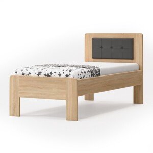 BMB DENERYS STAR - kvalitná lamino posteľ 90 x 200 cm, lamino + čalúnené čelo