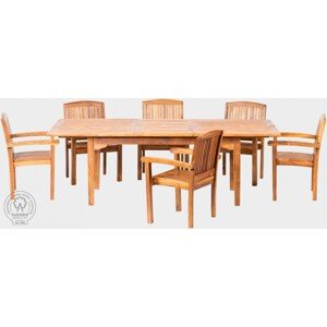 FaKOPA s. r. o. ELEGANTE SET II - záhradná zostava z teaku s kreslami PARIS, teak