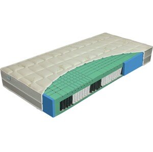 Materasso ALOE senior - prírodná pružinový matrac so spevnenými bokmi 90 x 200 cm, snímateľný poťah