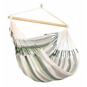 La Siesta Závesné hojdacie kreslo DOMINGO KINGSIZE CLASSIC - cedar, látka: 100% polypropylén / tyč: bambus / otočný čap: nerezová oceľ