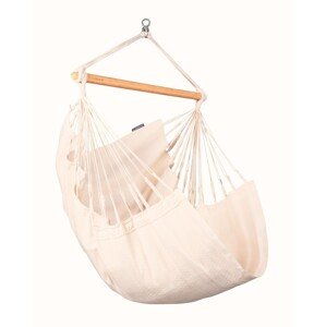 La Siesta HABANA BASIC MONO - závesné hojdacie kreslo zo 100% organickej bavlny, látka: 100% organická bavlna / tyč: bambus / otočný čap: nerezová oceľ