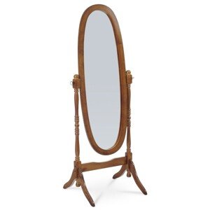 Autronic ZRKADLO - stojace s konštrukciou z MDF - 151 cm - morenie orech, MDF doska