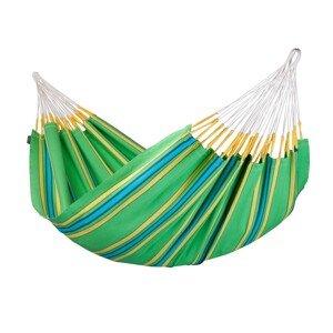 La Siesta Hojdacia sieť CURRAMBERA DOUBLE - kiwi, bavlna + polyester