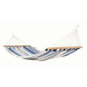 La Siesta Hojdacia sieť s tyčou ALISIO SINGLE - seasalt, 100 % polypropylén/ Rozperná tyč: Bambus