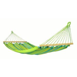 La Siesta Hojdacia sieť s tyčou ALISIO SINGLE - lime, 100 % polypropylén/ Rozperná tyč: Bambus
