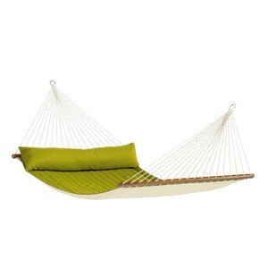 La Siesta Hojdacia sieť s tyčou ALABAMA KINGSIZE - avocado, Látka: 100 % polypropylén / Laná a výplň: 100 % polyester / Rozperná tyč: Borovica
