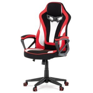 Autronic Výškovo nastaviteľné HERNÉ KRESLO s hojdacím mechanizmom - 64 x 113-123 x 65 cm, textil + ekokoža + plast
