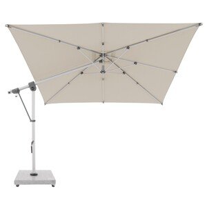 Doppler EXPERT 3 x 3 m – záhradný výkyvný slnečník s bočnou tyčou prírodná (slonovinová kost - kód farby T820)