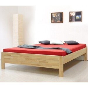 BMB KARLO s nízkymi čelami - masívna buková posteľ 90 x 220 cm, buk masív